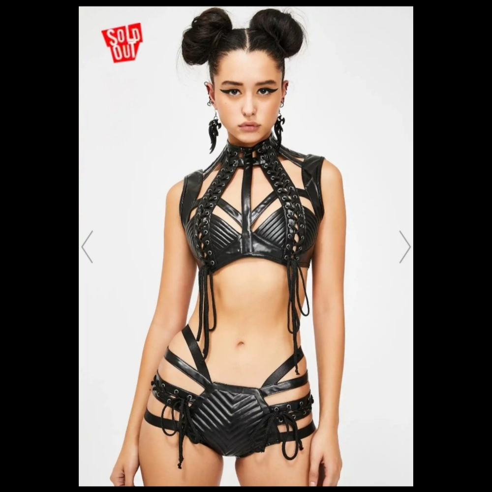 Club Exx Lunar Rude Awakening Lace-Up Shorts